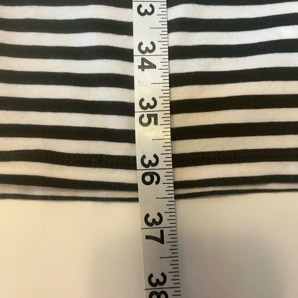 #307 Michael Kors Olive and White Striped Dress In Excellent condition. - Picture 11 of 11